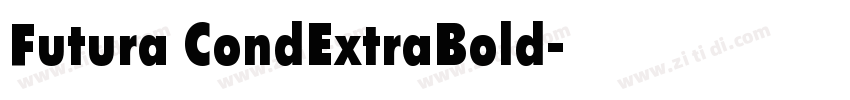 Futura CondExtraBold字体转换